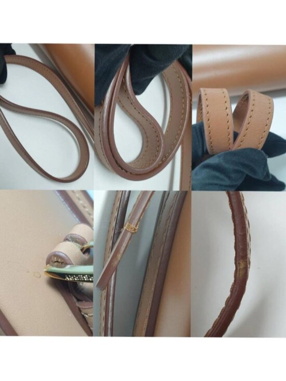 Authentic Burberry Brown Leather Shoulder Bag Logo Flap Dust Bag Luxury - Picture 11 of 12
